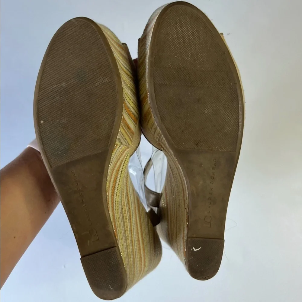 LC Lauren Conrad Dakota Natural Wedge Sandals